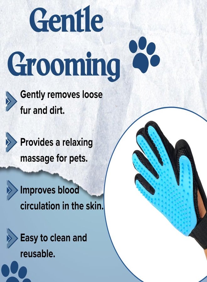 REGIIS Pet Grooming Set with Dog Nail Clippers and Silicone Deshedding Brush, Professional Grooming Tools, Blue and Black(PACK OF 4) - Image 5